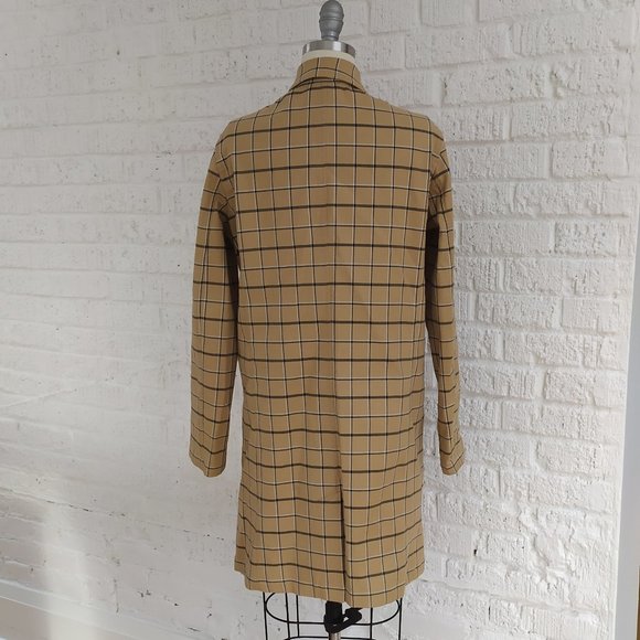 PLAID TRENCHCOAT - Picture 6 of 10
